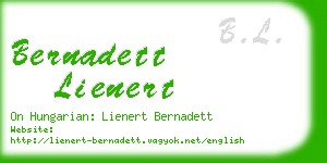 bernadett lienert business card